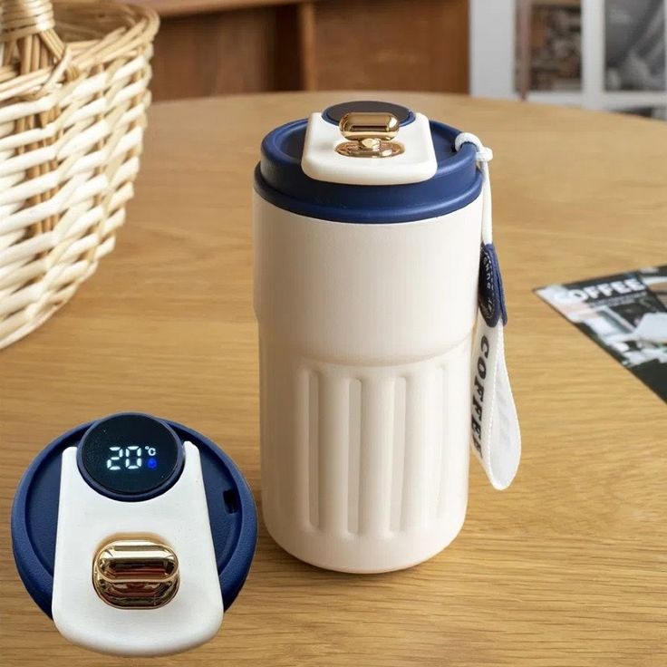 450ML Smart Display Bottle, Stainless Steel Coffee Mug