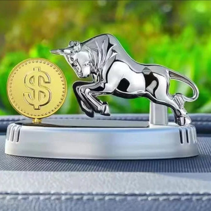 DECORA™ Solar Bull – Luxury Prosperity Car Fragrance