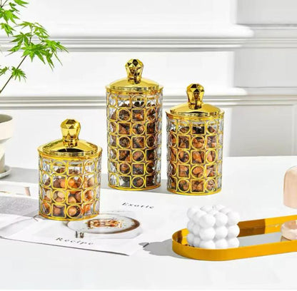 DECORA™ 3-Piece Golden Decorative Jars