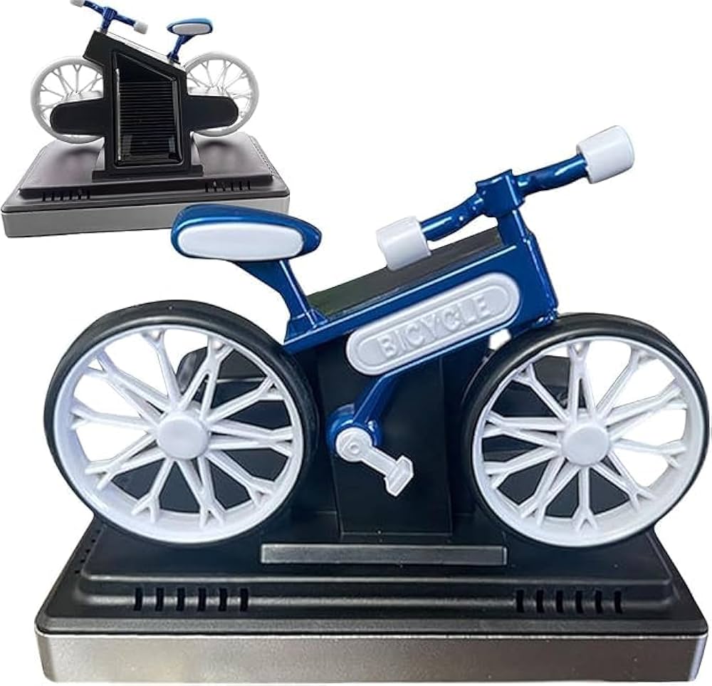 DECORA™ Solar Cycle – Rotating Classic Bicycle Car Decor