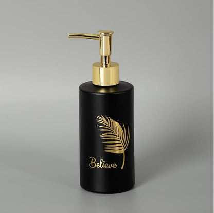 Glass Liquid Soap Dispenser for Bathroom ,Kitchen, Washbasin.