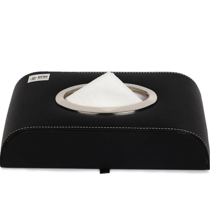 Universal Black Car Tissue Box – High Quality Leather Tissue Box