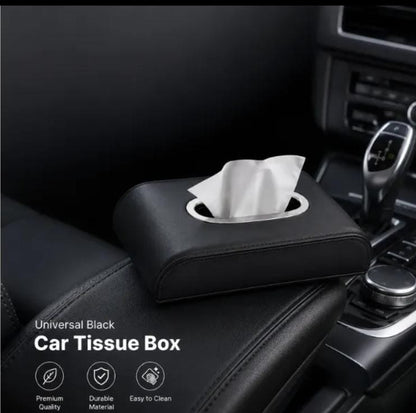 Universal Black Car Tissue Box – High Quality Leather Tissue Box