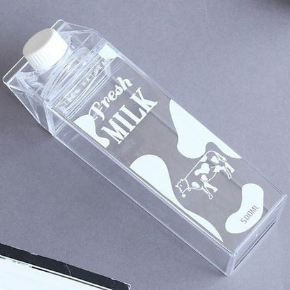 TRANSPARENT MILK BOX WATER BOTTLE