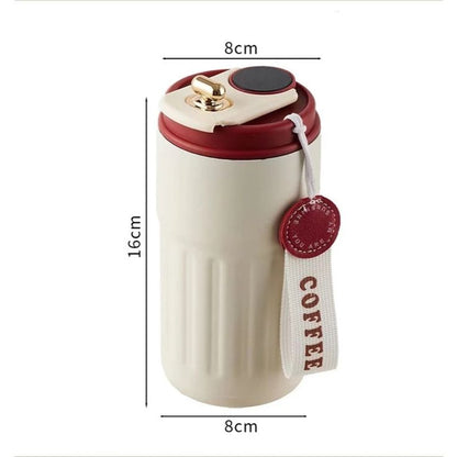 450ML Smart Display Bottle, Stainless Steel Coffee Mug