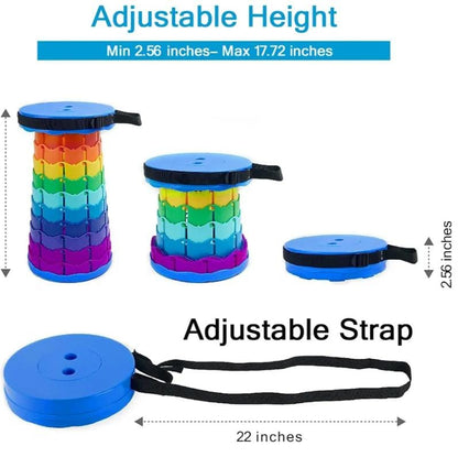 Folding Stool Heavy Duty Adjustable Camping Chair