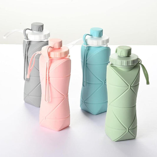 Folding Silicone Sports Water Bottle Easy-to-Carry