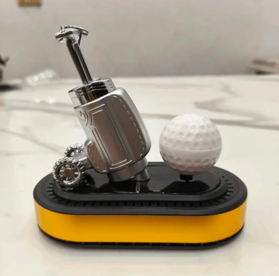 DECORA™ Solar Golf Master – Rotating Luxury Car Deco