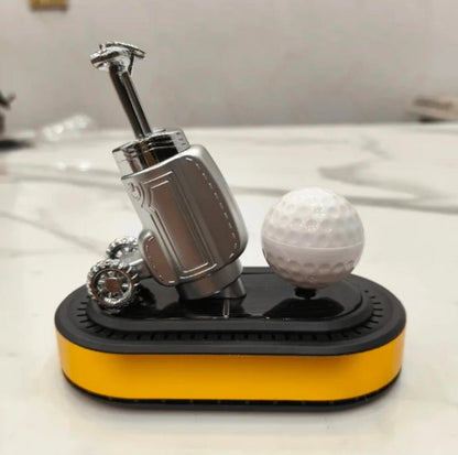 DECORA™ Solar Golf Master – Rotating Luxury Car Deco