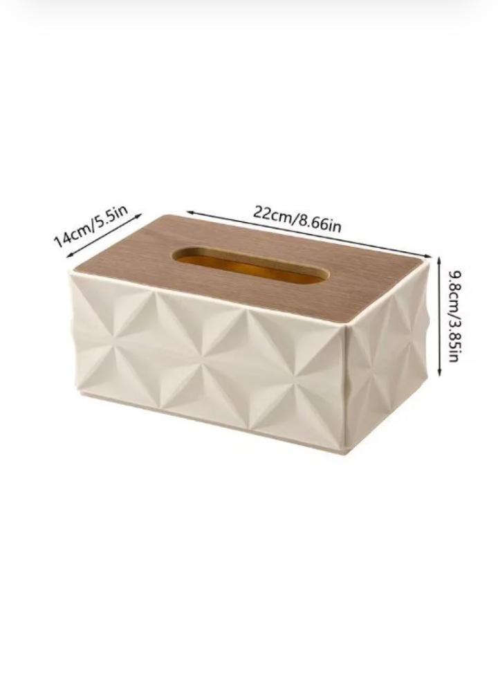 DECORA™ Wooden Cover Tissue Boxes with Mobile Holder.