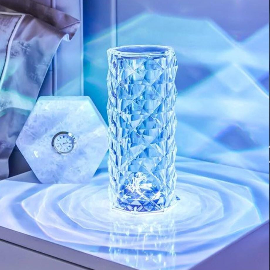 Crystal Led Lamp, 3-Color Changing Touch Control