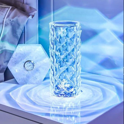 Crystal Led Lamp, 3-Color Changing Touch Control