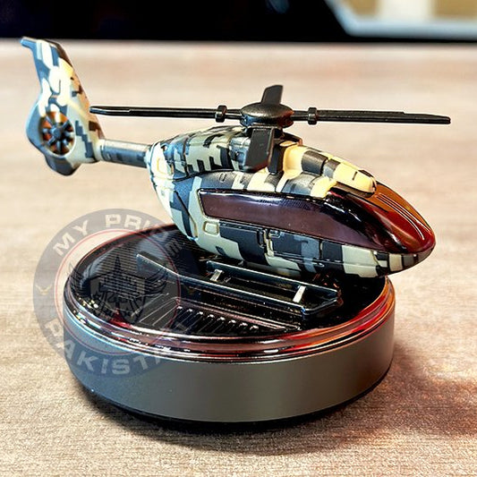 DECORA™ Solar Recon – Camo Stealth Helicopter Decor